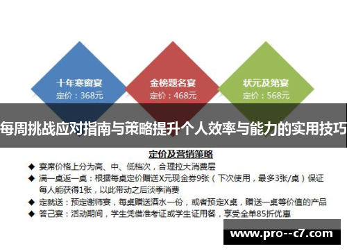 每周挑战应对指南与策略提升个人效率与能力的实用技巧