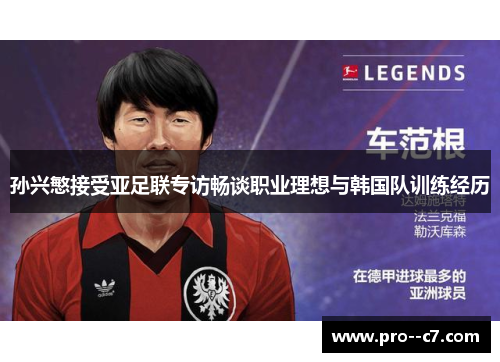 孙兴慜接受亚足联专访畅谈职业理想与韩国队训练经历