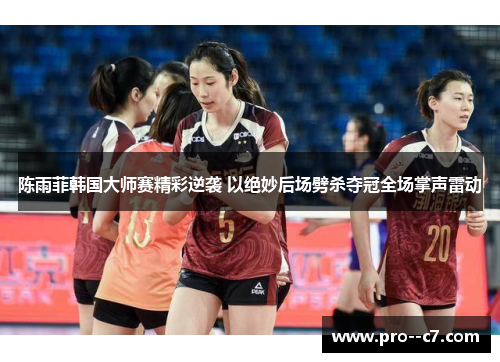 陈雨菲韩国大师赛精彩逆袭 以绝妙后场劈杀夺冠全场掌声雷动